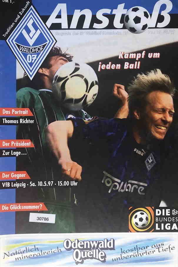 Magazin 25Sp Waldhof Mannheim VfB Leipzig 96 97.jpg