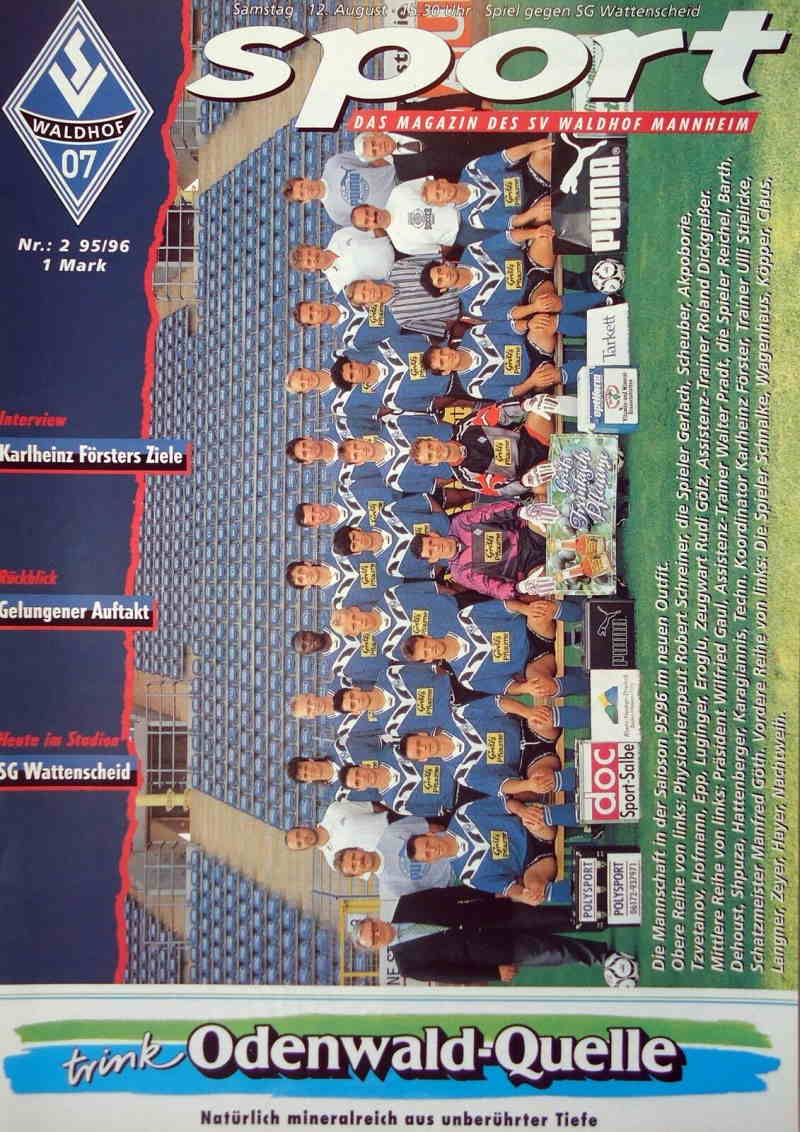 Magazin 3.Spieltag 1995-1996 SVW SG Wattenscheid 09.jpg