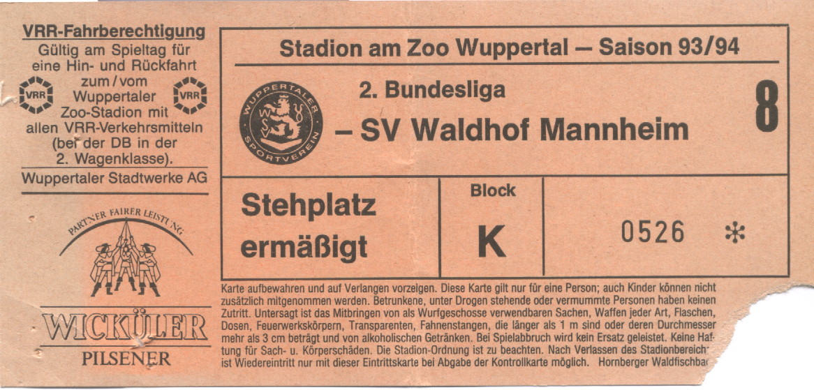 Wuppertaler SV - SVW, 2. BL, 1993-1994, 1-1.JPG