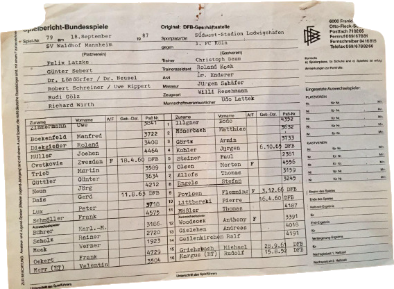 1987 Waldhof FC Koeln Spielplan.png