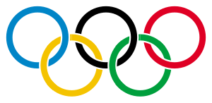 Olympic rings with white rims.svg
